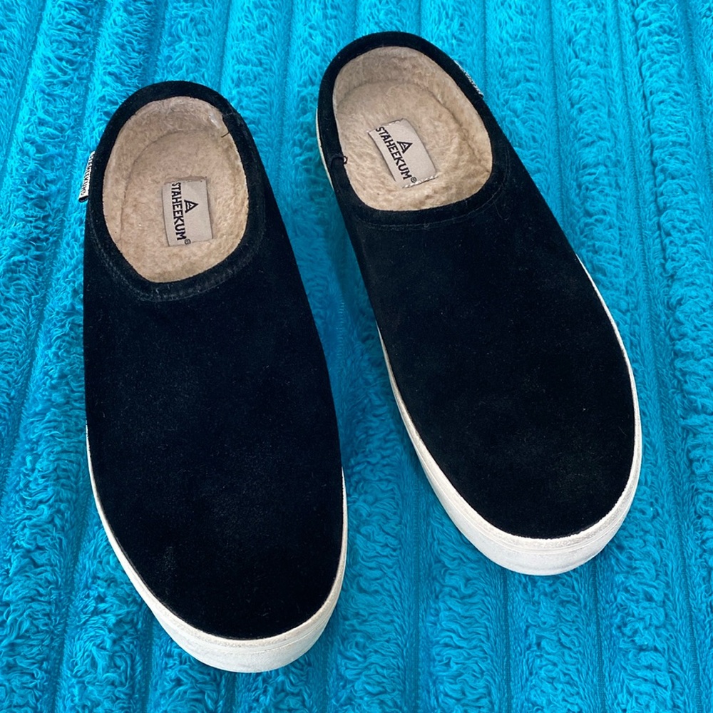 STAJEEKUM BLACK SUEDE SNEAKERS SLIDES